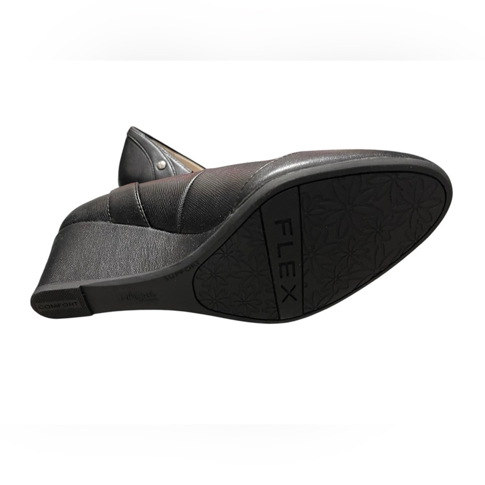 🌟🌼NIB Life Stride Dreams Black Heirloom Wedge Heels. - Picture 7 of 10